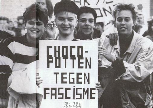 Sociale strijd_Chocopotten tegen Fascisme